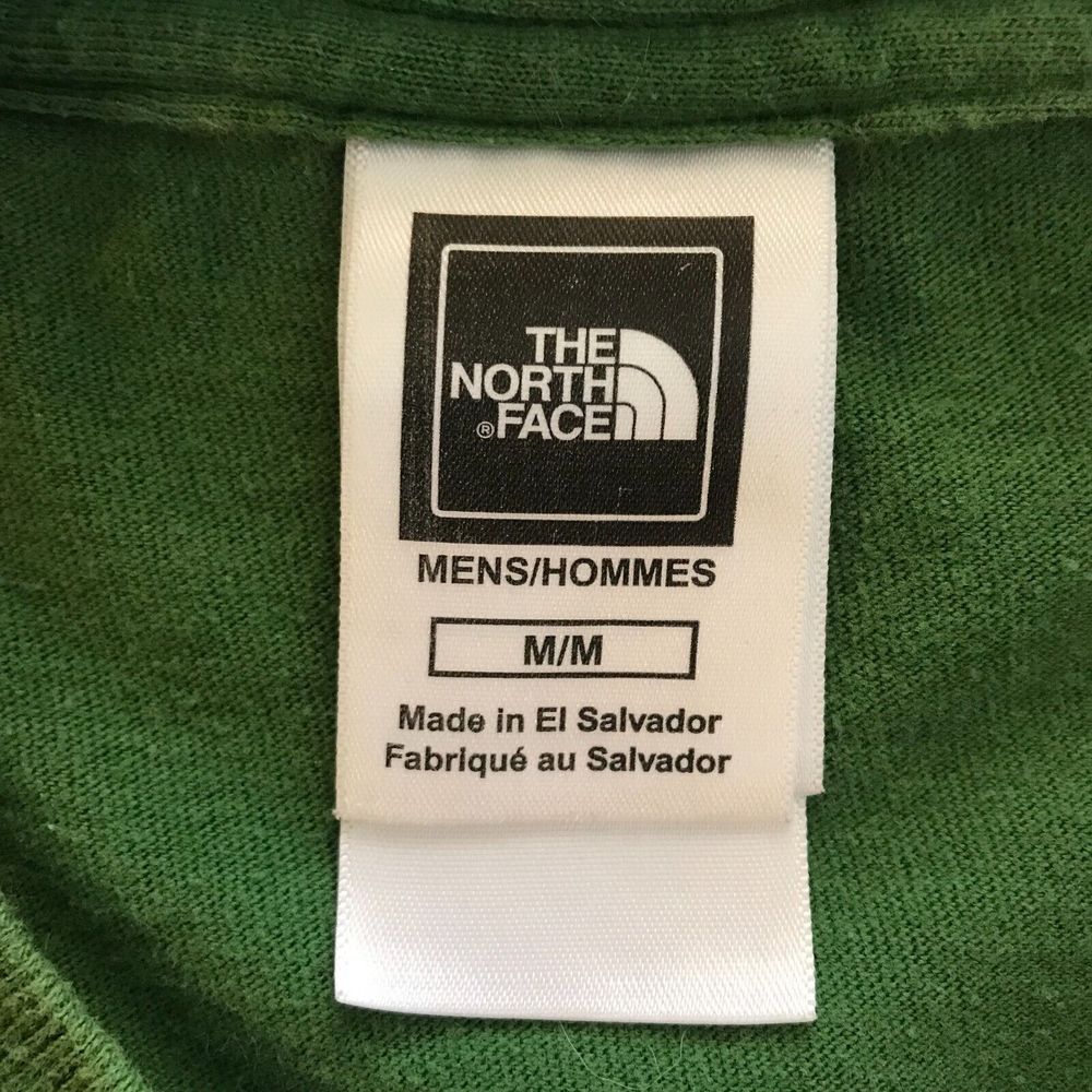 The North Face Shirt Mens Medium Green Standard Fit Short Sleeve Tee 100% Cotton - Picture 4 of 6